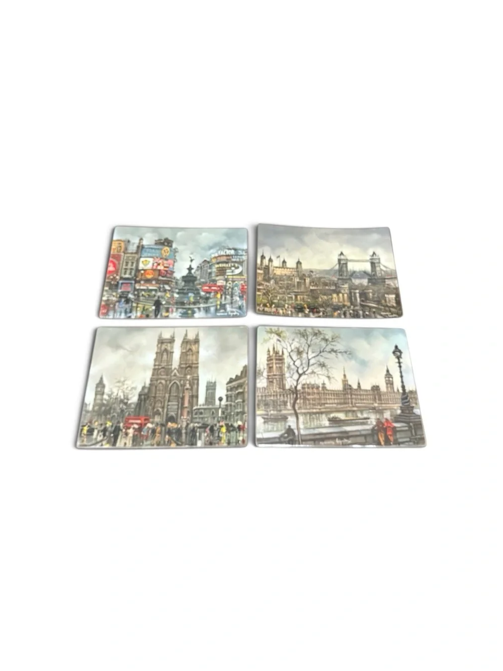 1976 KRISART Vintage London Landmark Placemats -Set of 4 made in France
